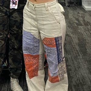 Bandana patching jean/cargo pants from Urban Outfitters.